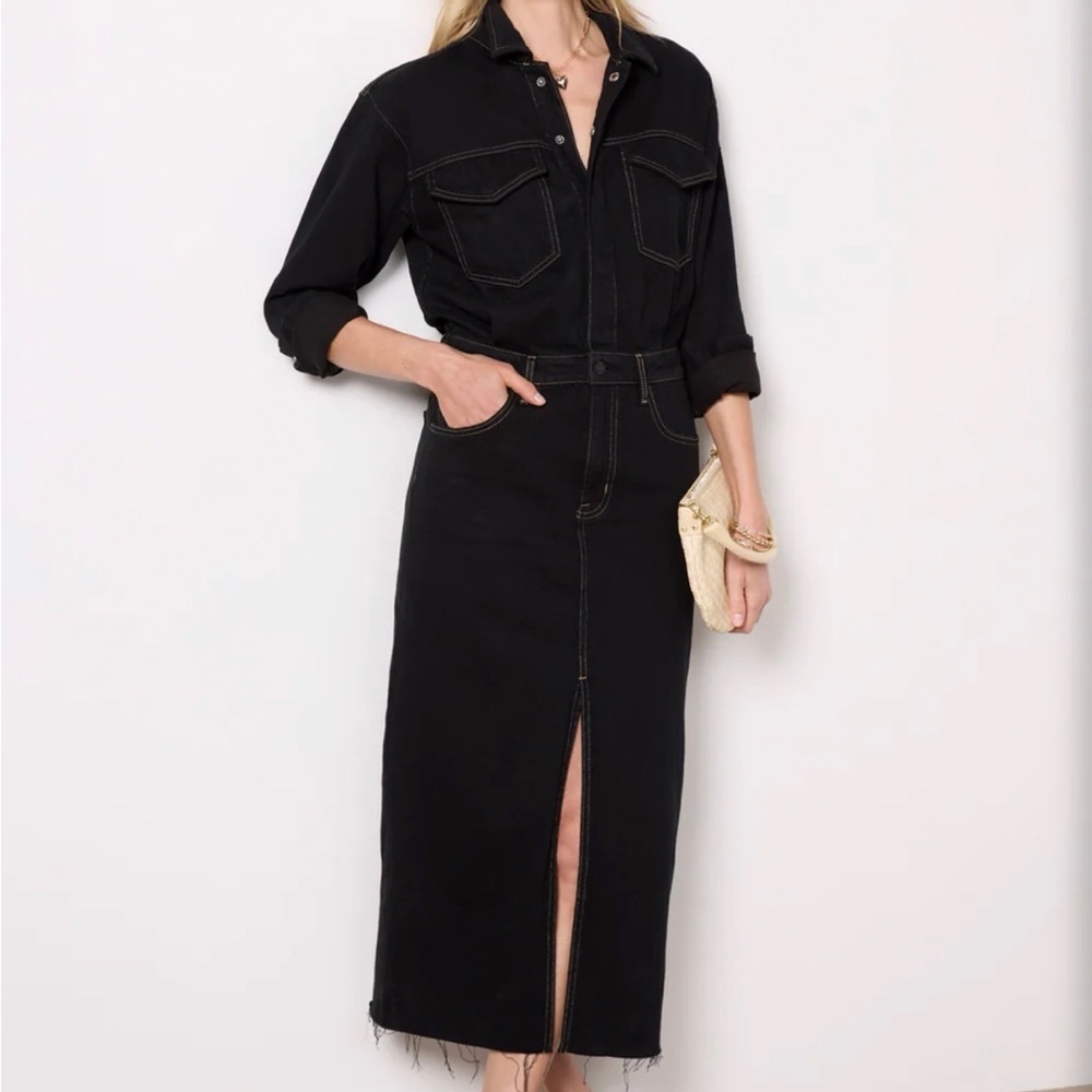 Pistola Amira Midi Denim Shirtdress Dress